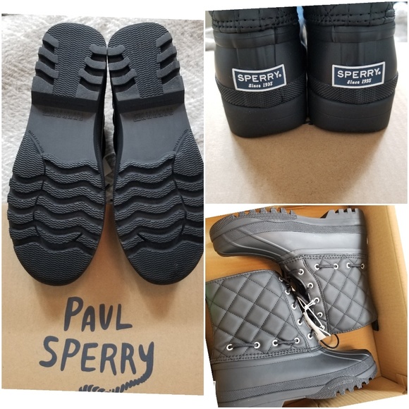 SPERRY Boots BNWT Quilted Water Resistant - Picture 8 of 10
